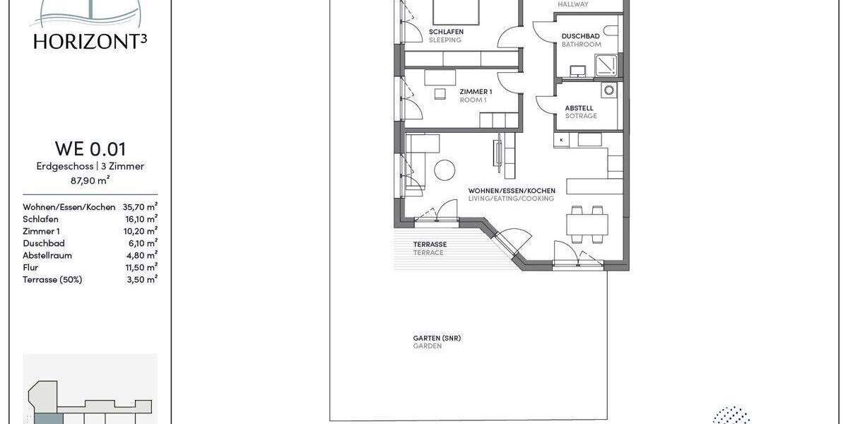 Etagenwohnung Ober-Mörlen Mörlen - 3 Zimmer, 87 m&sup2;, 460.000&euro; | Angebot:25756144