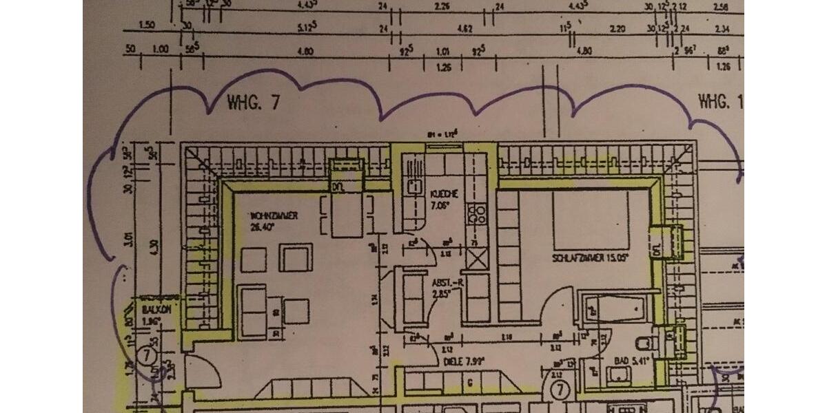 Etagenwohnung Gießen Allendorf - 1 Zimmer, 66 m&sup2;, 730&euro; | Angebot:25940374