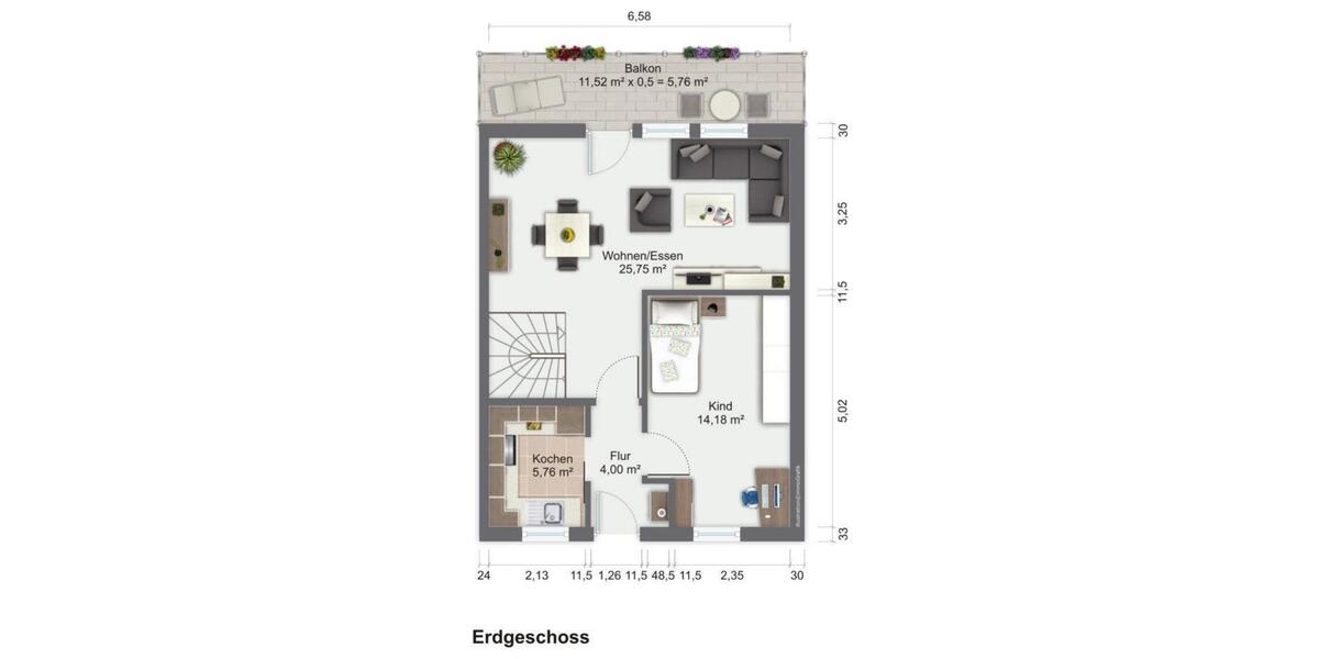 Doppelhaushälfte Grävenwiesbach - 4 Zimmer, 108 m&sup2;, 349.000&euro; | Angebot:26960072