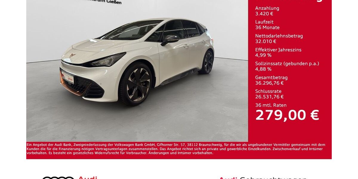 Cupra Born 13.100 km 35.430 &euro; Giessen 35394