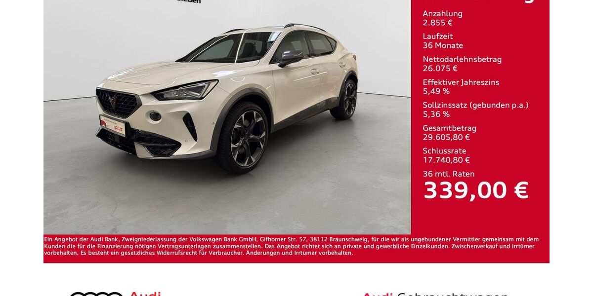 Cupra Formentor 26.900 km 28.930 &euro; Giessen 35394