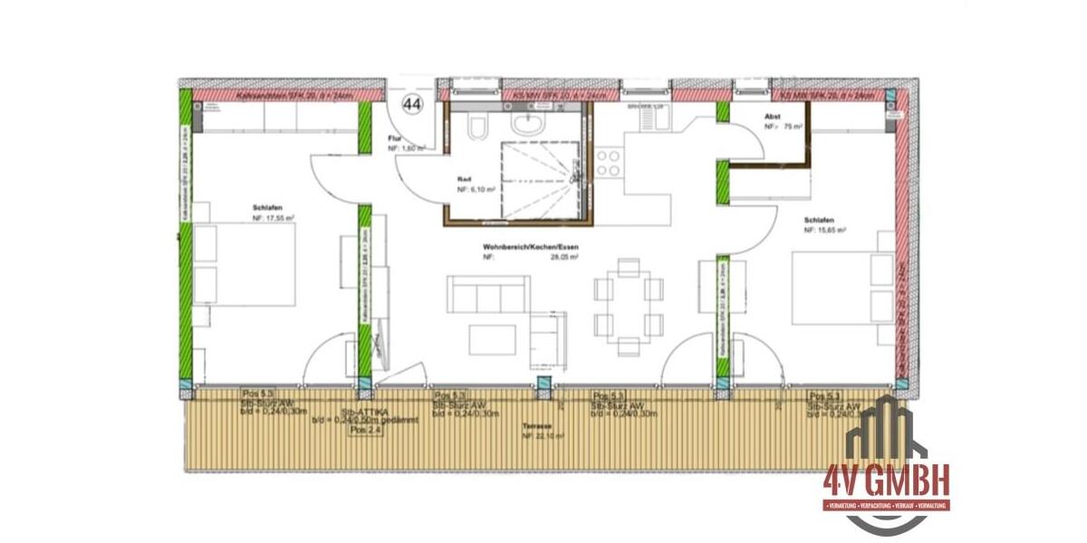 Etagenwohnung Wetzlar Dutenhofen - 3 Zimmer, 81 m&sup2;, 850&euro; | Angebot:19927385